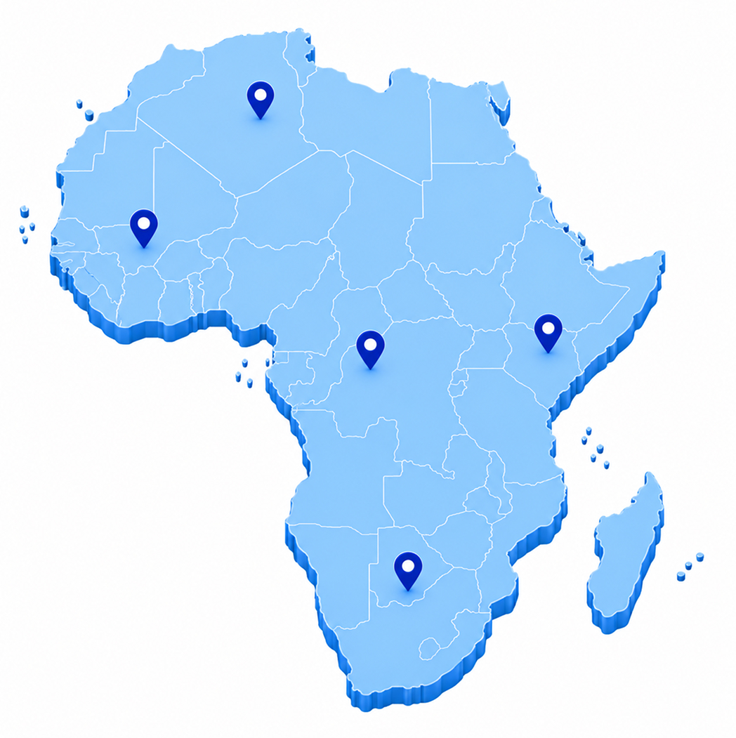 Cybersecurity across African markets map